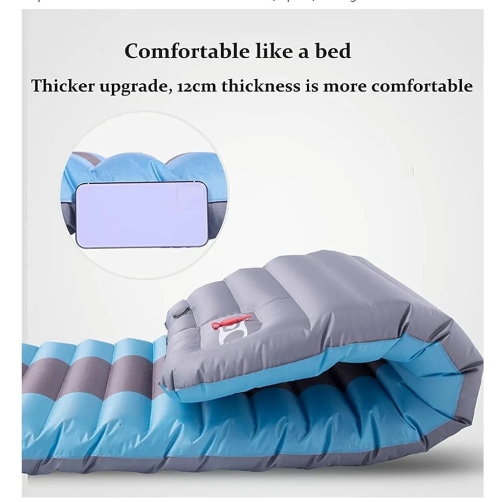 INFLATABLE BED & PUMP BUNDLE NEW OZARK TRAIL TWIN BED & BATTERY POWERED AIR PUMP - Picture 14 of 15
